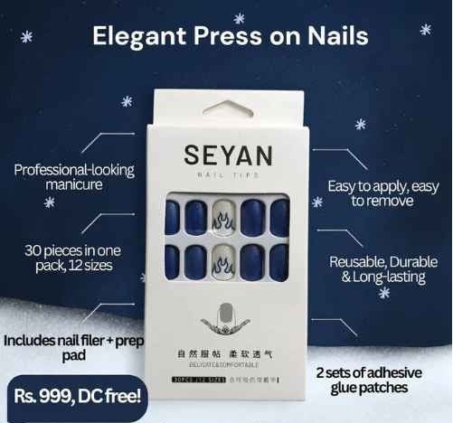 30 Pieces Reusable Nails with Filer and adhesive Glue patch