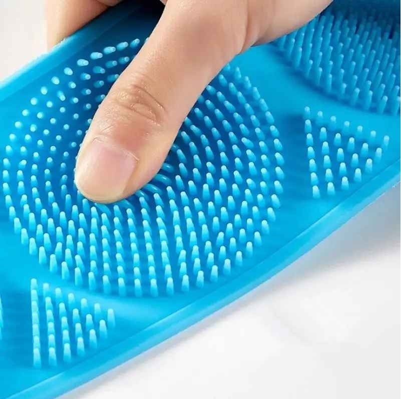 1 Pc Silicone Body Scrubber Bath Brush Belt