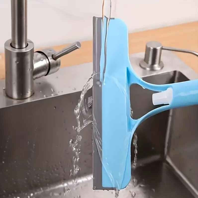 2pcs Multi-Purpose 3-in-1 Glass Cleaner with Scraper & Sprayer - Handheld Window, Shower, and Car Windshield Wiper for Efficient Cleaning