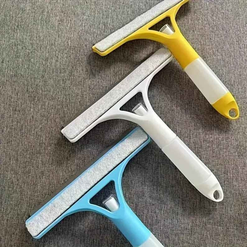 2pcs Multi-Purpose 3-in-1 Glass Cleaner with Scraper & Sprayer - Handheld Window, Shower, and Car Windshield Wiper for Efficient Cleaning