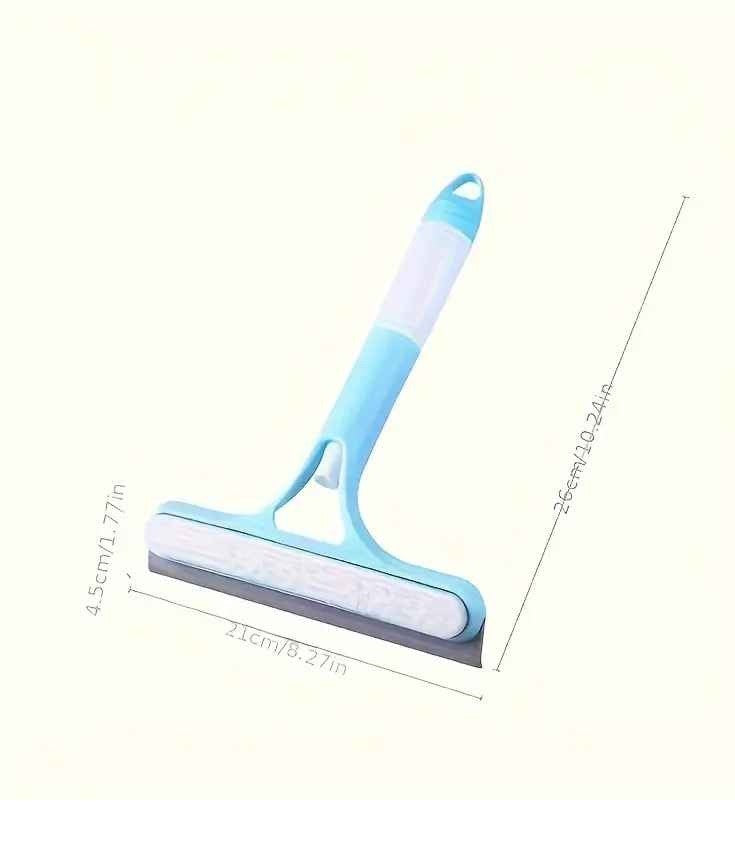 2pcs Multi-Purpose 3-in-1 Glass Cleaner with Scraper & Sprayer - Handheld Window, Shower, and Car Windshield Wiper for Efficient Cleaning
